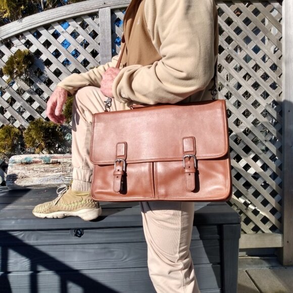 Vintage Coach Trader Brief Case, USA - Picture 1 of 16